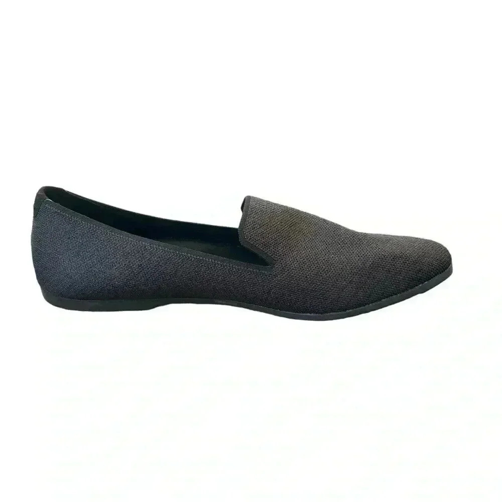 GLYPH Black Knit Loafer Minimalist Washable Eco-friendly Shoes Womens 9